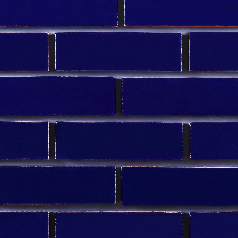 Blue Glazed Brick - 65mm