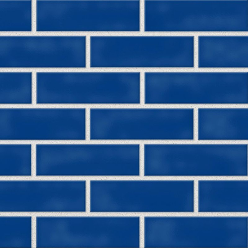 Blue Glazed Brick - 65mm