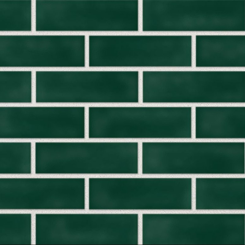 Green Glazed Brick - 65mm