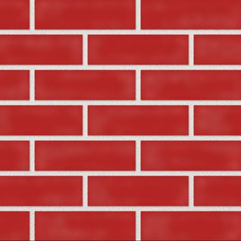 Red Glazed Brick - 65mm