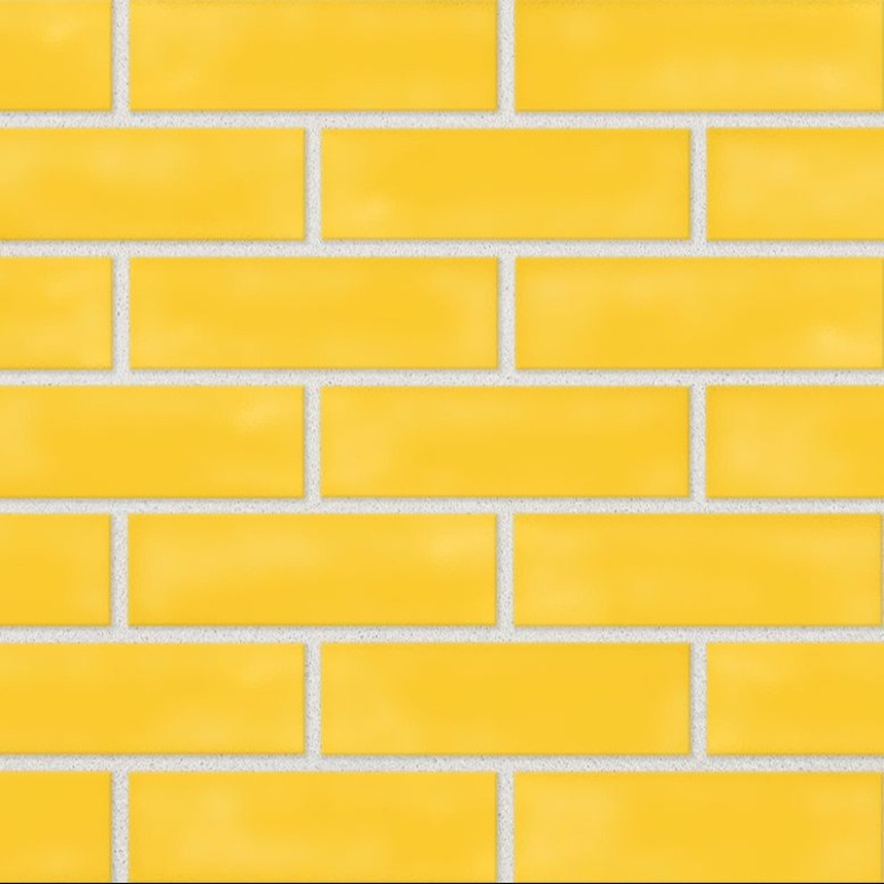 Yellow Glazed Brick - 65mm