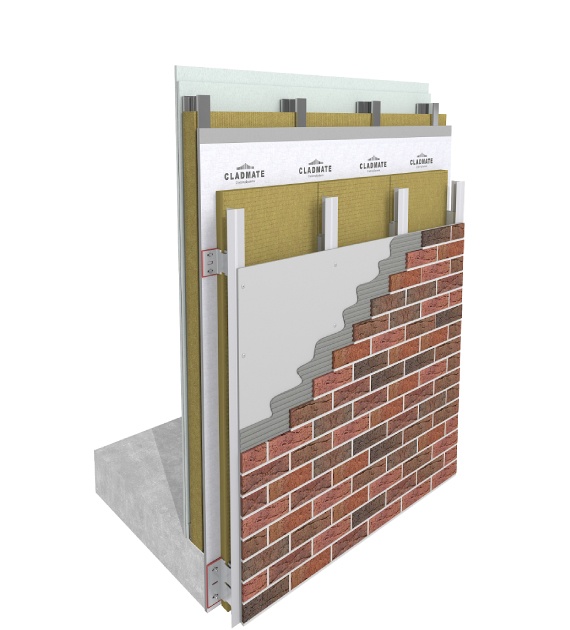 Bonding Brick Slip Cladding Support System