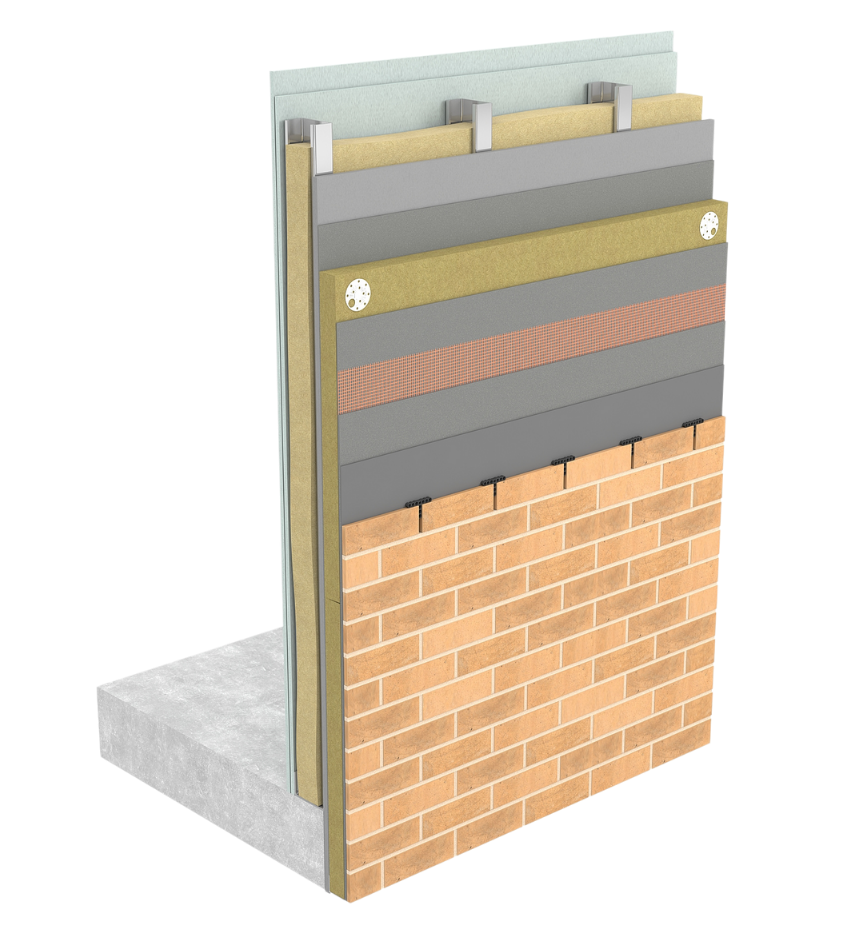 BrickClad Insulated Bonded Brick Slip Cladding System