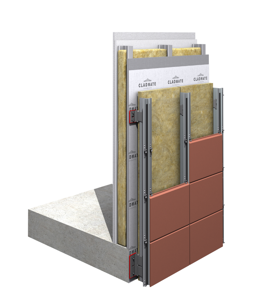 Double Skin Terracotta Cladding Support System
